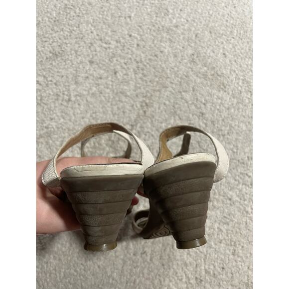 Fly London Sandals Ankle Strap Women's Size EU 41 US 10-10.5 White P141552015 - Picture 9 of 12